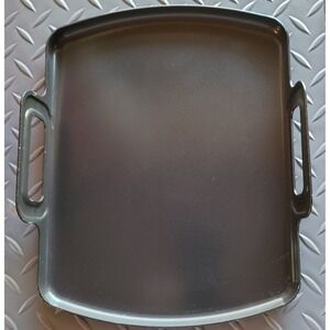 Grill Pan Non-Stick BBQ Tray Multi‎ Purpose, Dark Grey with handles